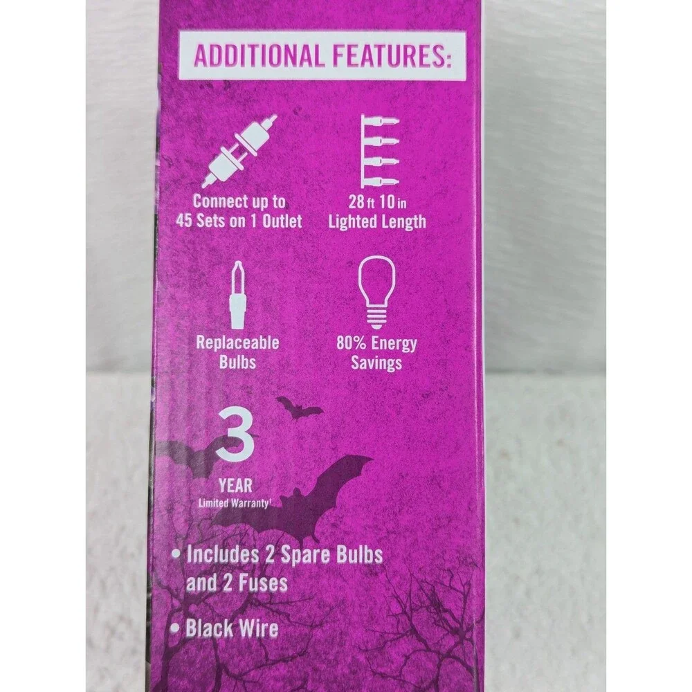 Home Accents Holiday - 100 Count Purple LED Mini Lights - 4 Pack